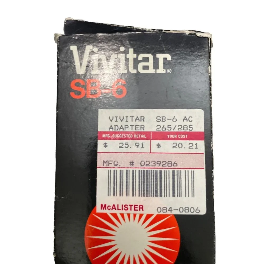 New vivitar Sb-6 Adapter
